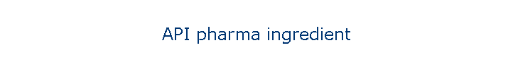 API pharma ingredient
