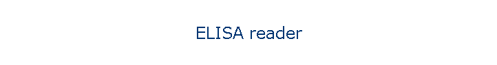 ELISA reader