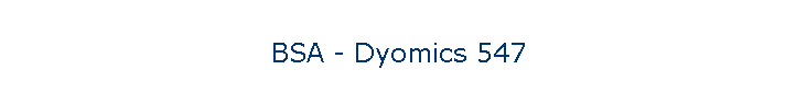 BSA - Dyomics 547