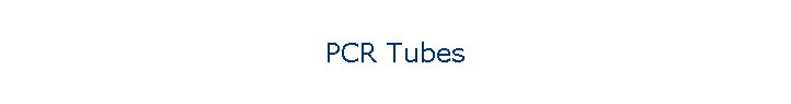 PCR Tubes