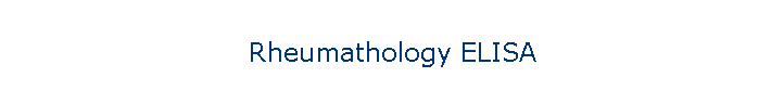 Rheumathology ELISA