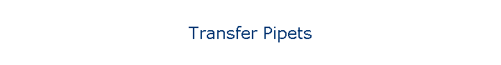 Transfer Pipets